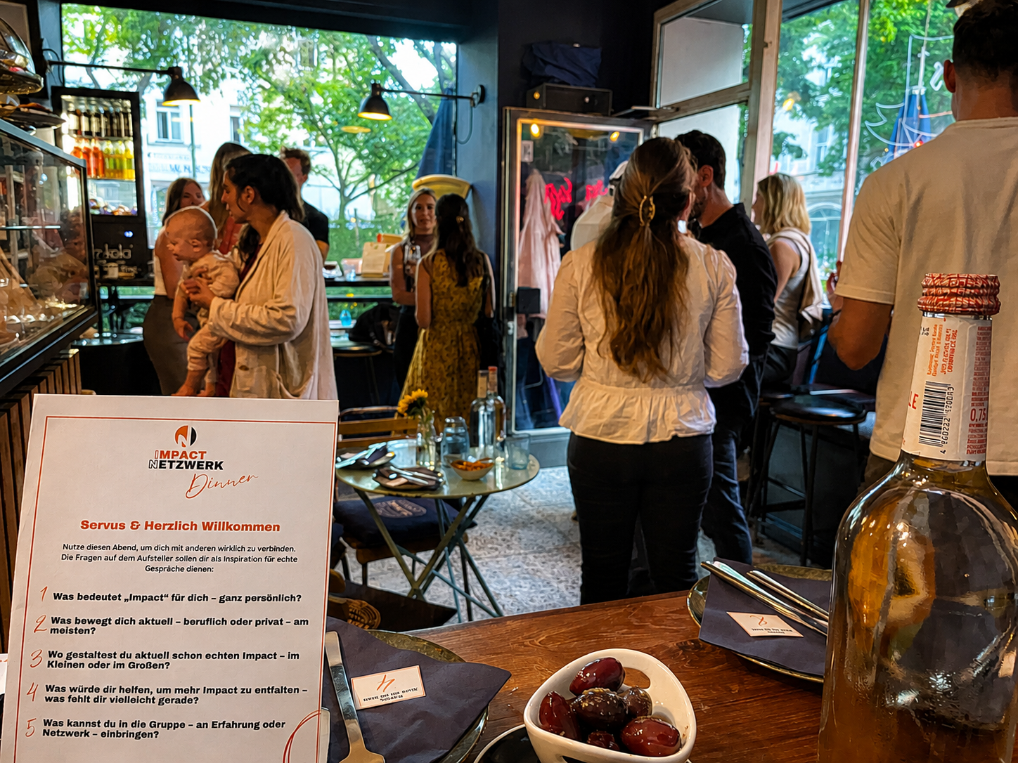 Impact Netzwerk Dinner Atmosphäre